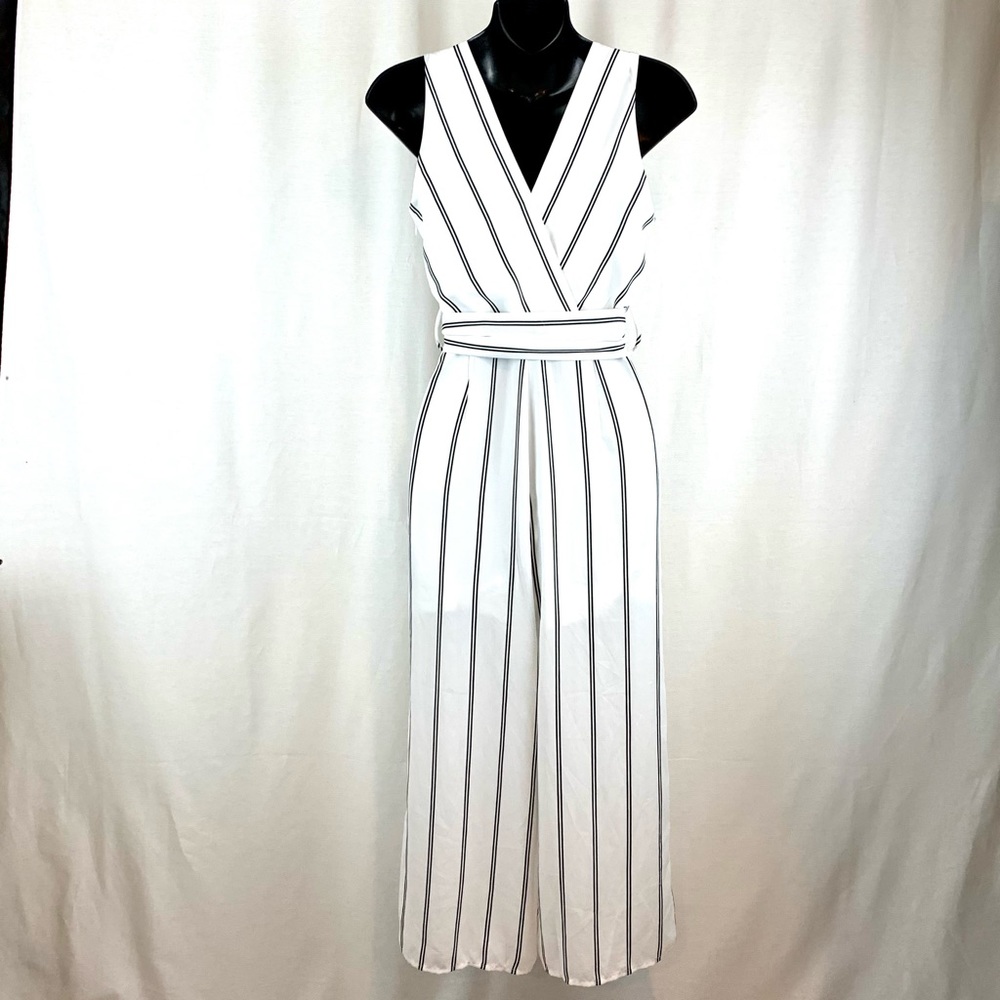 Sienna Sky striped belted jumpsuit, size XS - Picture 3 of 7